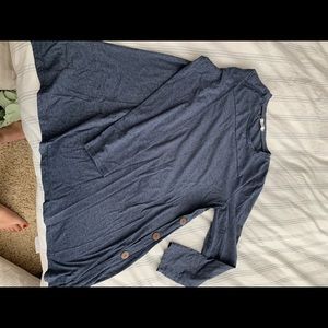 Oversized tunic dress